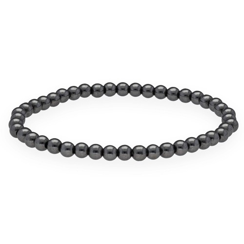 Hämatit mini kugelarmband 4mm - hämatit, mini-kugelarmband