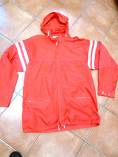 Elite Glanz Vintage Windbreaker Nylonjacke Regenjacke Gr.7ca.56/58 XXL rot! TOP