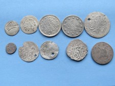 Konvolut 10 Stück Antike Islamische Silber  Münzen Original