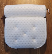 Badewannenkissen Badekissen mit 4D-AirMesh-Textil und Saugnäpfe Kopfstütze, NEU
