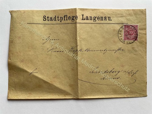 Briefumschlag reklame 1901 - briefumschlag,