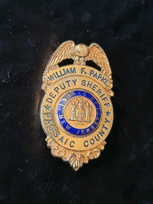 Original US obsolet Police Badge "Deputy Sheriff" Passaic County / New Jersay 