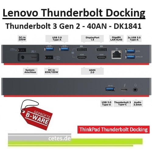 Lenovo thunderbolt gen2 - thunderbolt,