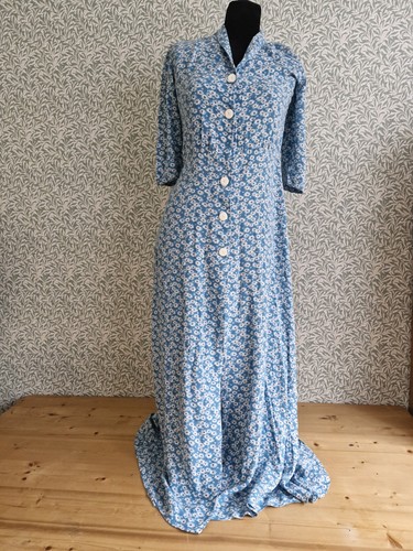 Vintage 40er kleid floral - 40er,