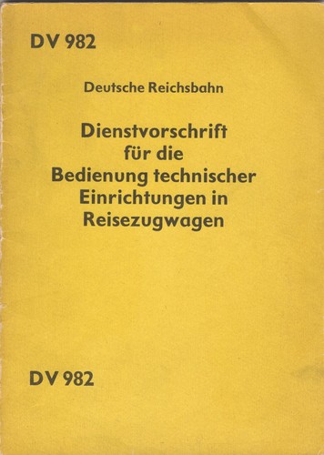 982 dienstvorschrift f - 982,