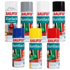Baufix Lack-Spray Schwarz 400ml Sprüh-Dose Spray-Dose Sprüh-Lack Farb-Spray