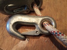 Karabinerhaken aus Stahl - 2 Stück - Baugewerbe -  Schuttrutsche