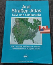 Aral Straßen Atlas USA Und Südkanada