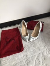 Christian Louboutin High Heels  Spikes White 