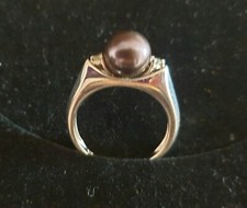 Silberring mit Zuchtperle und