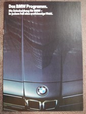 Prospekt BMW Programm 1986 E30