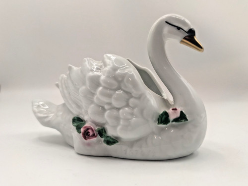 Porzellan vintage schwan - porzellan,