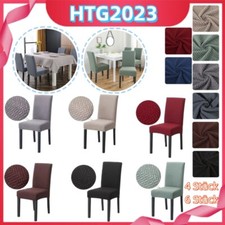 4/6Stück Stretch Stuhlbezug