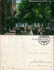 Ansichtskarte Halberstadt Restaurant Sternwarte 1914  gel Feldpost