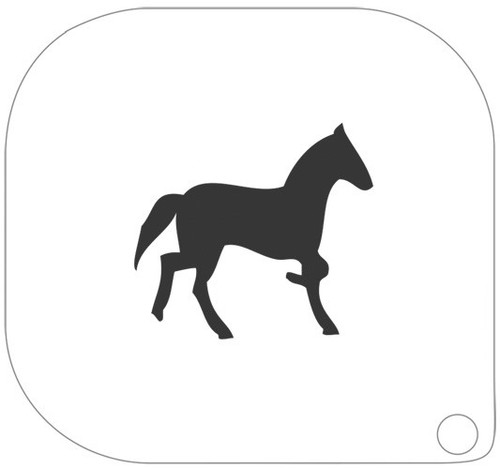 Grimas schminkschablone pferd - grimas,