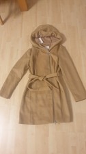 NEU S.Oliver Gr 40/42 Damen Übergangsjacke Wollmantel Camel beige tailliert