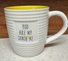 Kaffee-Tasse, -Becher XXL, Lieblingstasse, ca. 600 ml, „You are my sunshine“ wei
