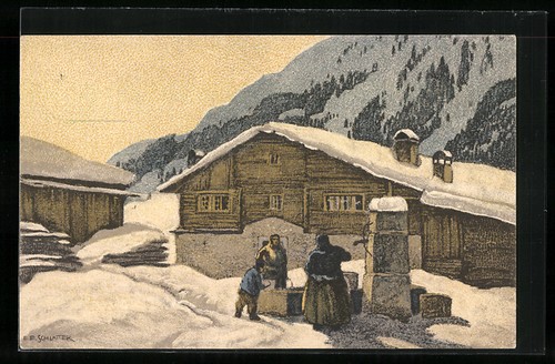 Künstler ernst e - künstler-ak,