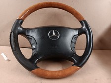 Mercedes-Benz W220 Lenkrad Holzlenkrad Kastanie Leder schwarz