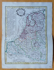 Lattre Original Kupferstich Karte Niederlande Pays Bas - 1783