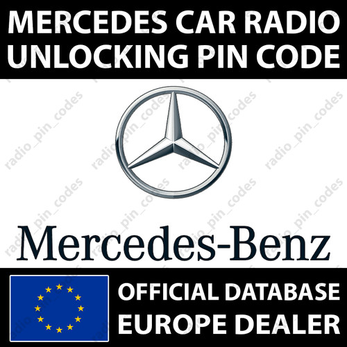 Mercedes radio pin - mercedes, code