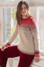 Jacquard strickpullover - jacquard,