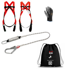 Profi Auffanggurt + Gurt-Falldämpfer Absturzsicherung Fallschutz Klettergurt CL