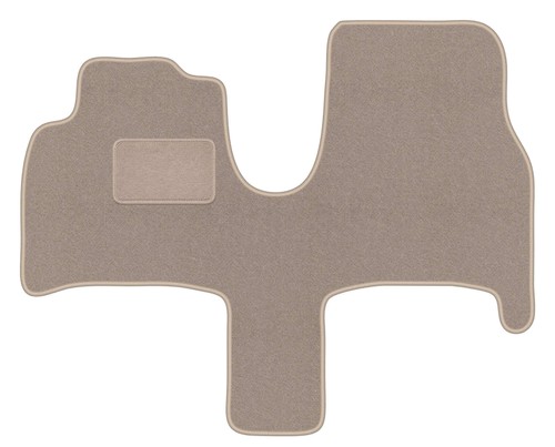 Fahrer fußmatte velours - fahrer-fußmatte, beige
