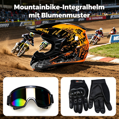 Motorrad integralhelm blumen - motorrad,