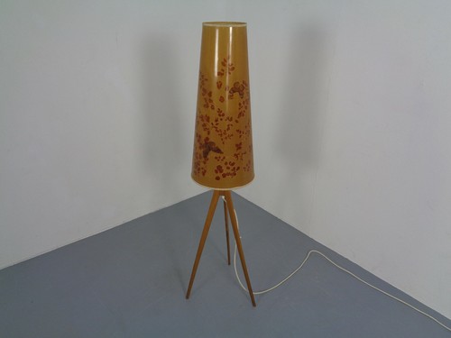 Mid century tripod floor - mid-century, lamp