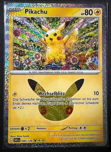 Pokemon jahre pikachu - pikachu, rare