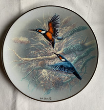 limitierter Rosenthal Classic Wandteller, Eisvögel, 1992, Bluhm