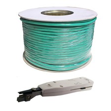 100m Cat 6 UTP Kupfer Verlegekabel Litze 24/7 Netzwerk Kabel LSA Kat6 7 cat6