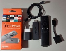 Amazon Fire TV Stick 2. Gen mit Alexa-Sprachfernbedienung-OVP-Adapter-USB-Kabel