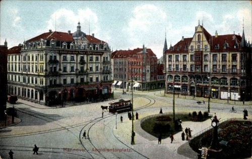 Hannover aegidientorplatz - ak,