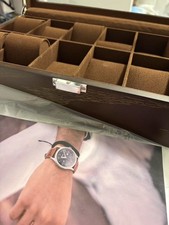 Slege Wooden Watch Box with 12 Compartments, Watch Box for Men, Fully Lined with