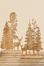 Aufsteller wald tischdeko - aufsteller,