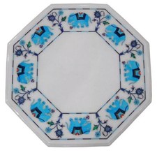 18 " Marmor Weiß Table Top