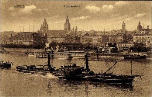 Mainz rhein - ak,