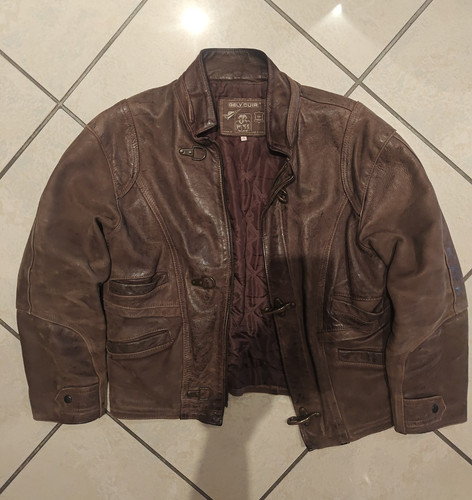 Gely cuir vintage - cuir, pilotenjacke