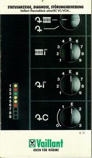 Vaillant atmoTEC VC/VCW... Handbuch Statusanzeige, Diagnose, Störungsbehebung,