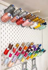 10 x Ikea Skadis Stickgarnrolle Halter Medeira, Grunold, Brildor bis 1000m