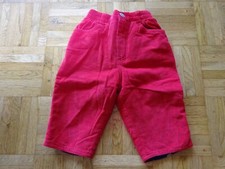 Kinder Baby Hose Größe 68 Farbe rot mit Gummibund