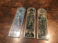 Prophet Daniel / Hosea / König David  Bleiglas 3er Set