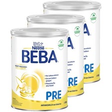 Nestlé BEBA Pre Anfangsmilch (3 x 800g) Anfangsnahrung von Geburt an