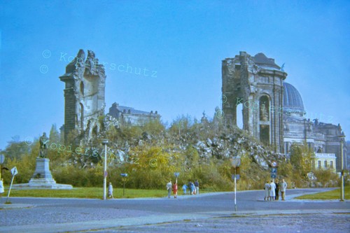 Foto 10x15cm ddr dresden - 10x15cm, ruine