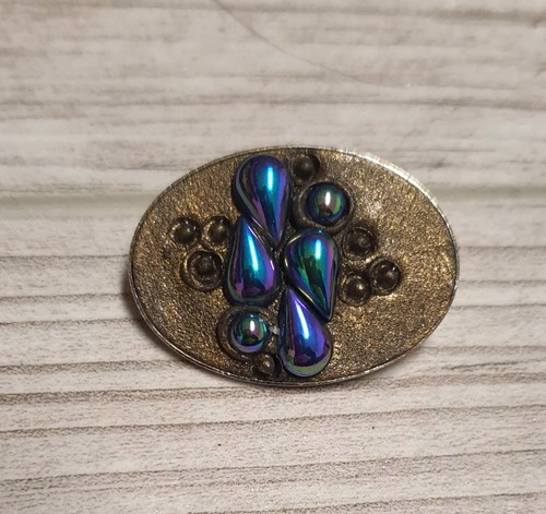 Antike brosche ovale silber - brosche,