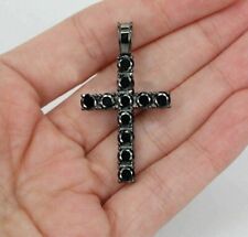 10 Karat Schwarz Diamant Kreuz