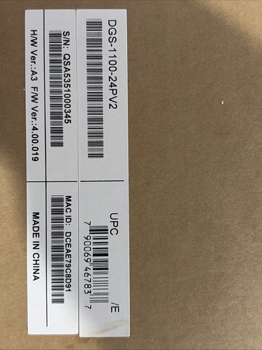 Link dgs 1100 - d-link, smart