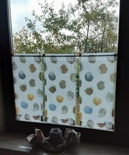 Scheibengardine im 3 er Set mit modernem Druck